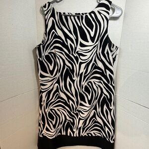 AGB Dress Black White Sleeveless Shea Size 14. #4